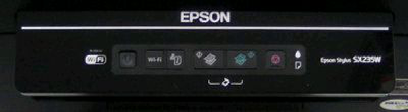 Панель управления Epson SX235W