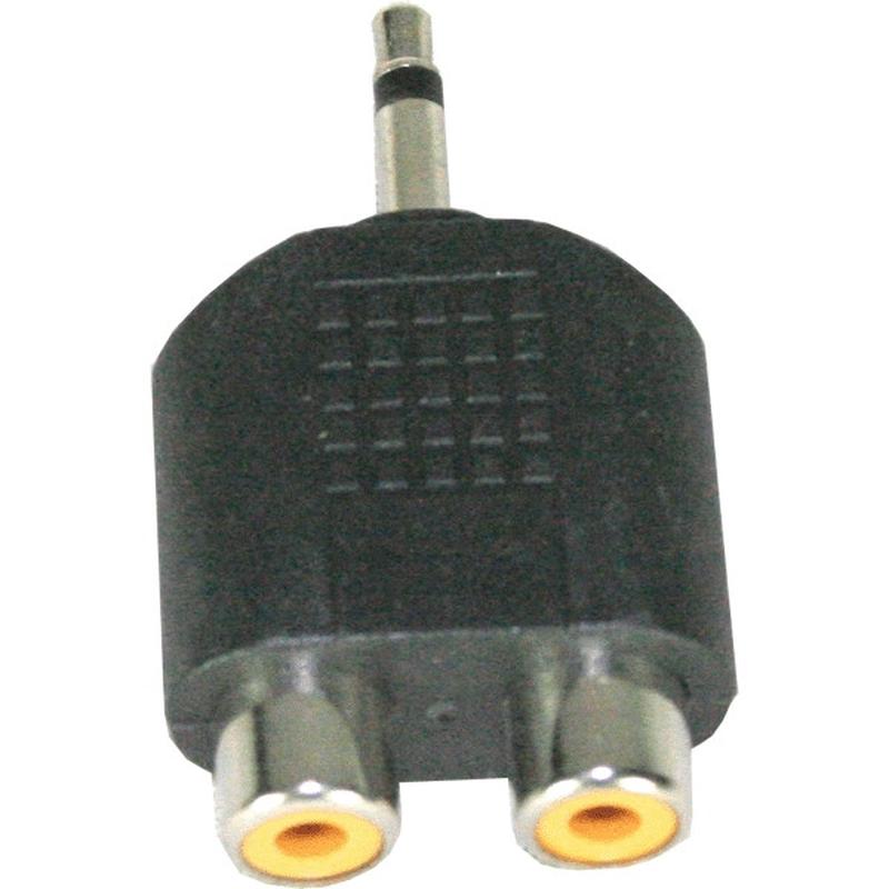 Переходник 2*RCA тюльпана мама - 3,5мм папа адаптер mini-jack: цена 79 ...