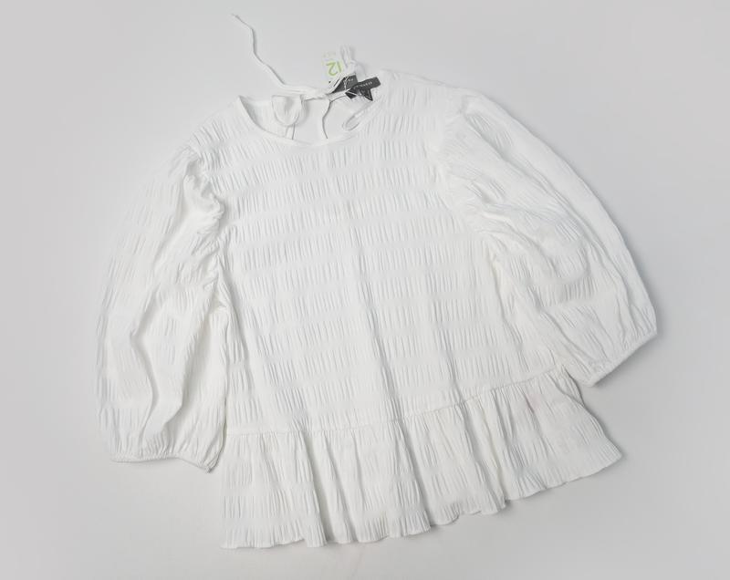 Белая свободная рубашка блуза вискоза