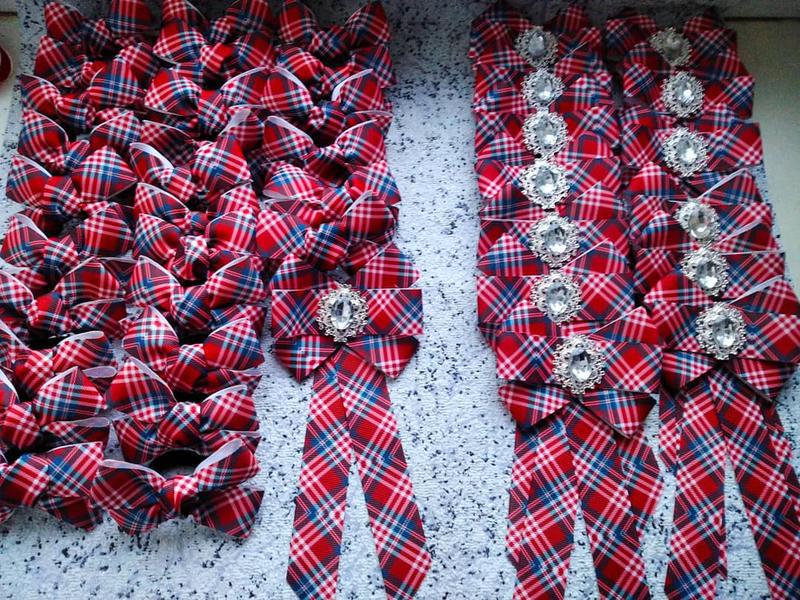 Бантики галстук брошь комплект форма