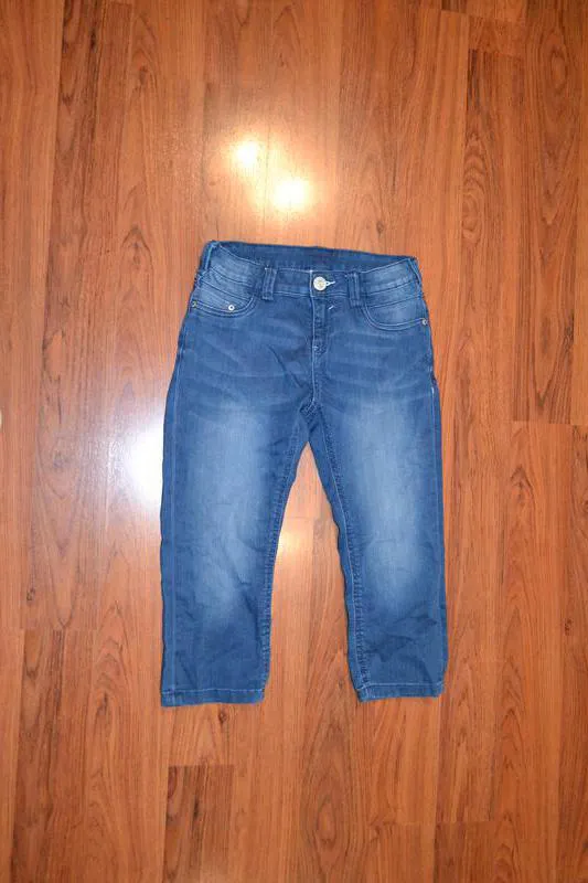 Удобные джинсовые капри, шорты, бриджи рост 146 см.
