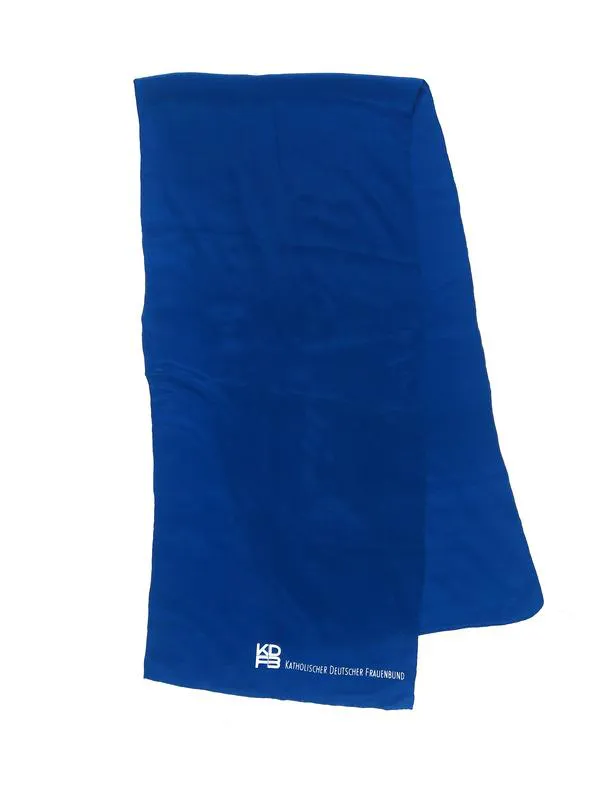 Codello оригинальный шёлковый синий шарф 100% шелк (147х34см)