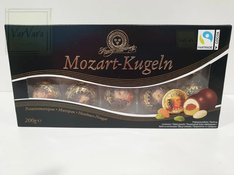 Конфеты шоколадные Mozart-Kugeln Henry Lambertz с марципаном 200г