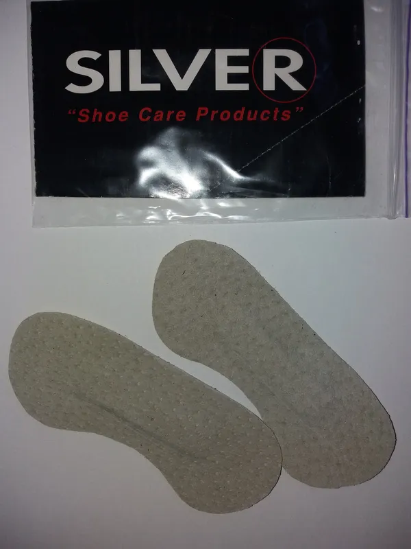 Замшевые вкладыши для обуви за пятку Silver белые (2 шт.)