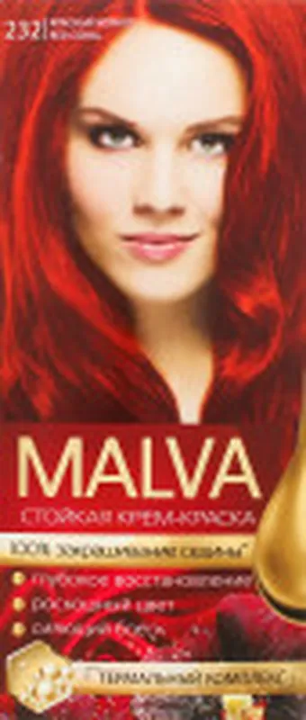 Крем- краска для волос Malva Hair Color 232 Красный корал