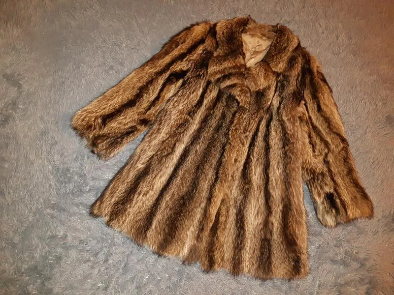 Шуба натуральная из волка