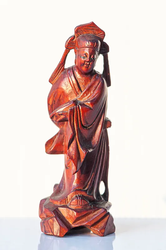 Китайская статуэтка мудрец философ старец из дерева палисандр