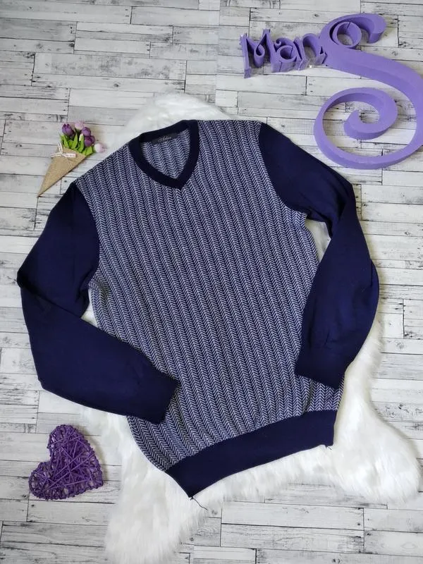 Реглан джемпер arber пуловер свитер мужской темно синий