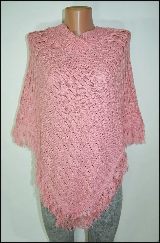 Очаровательное пончо с бахромой debb ie morgan