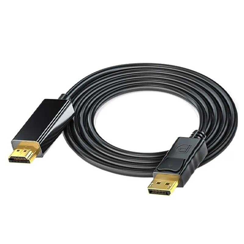 Кабель DisplayPort - HDMI 4K 30Гц 1.7м однонаправленный позоло...