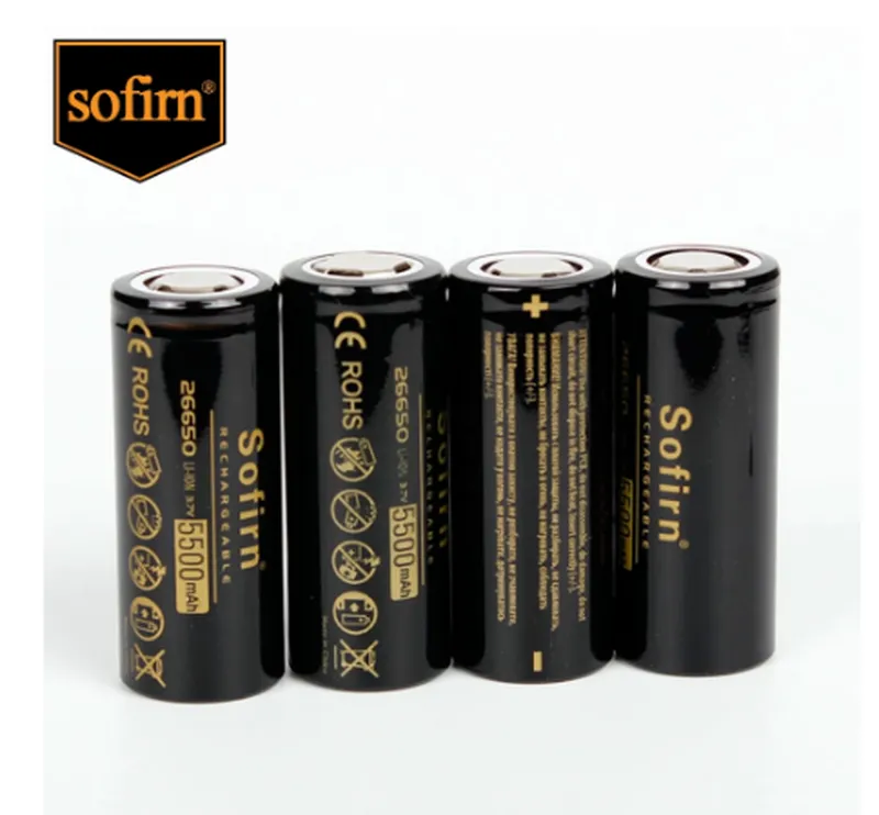 Аккумулятор Sofirn 3,7 В 26650 5500 мАч. для мощных фонарей.