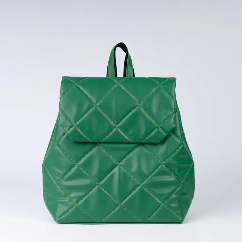 Женский рюкзак зеленый рюкзак стеганый рюкзак городской рюкзак