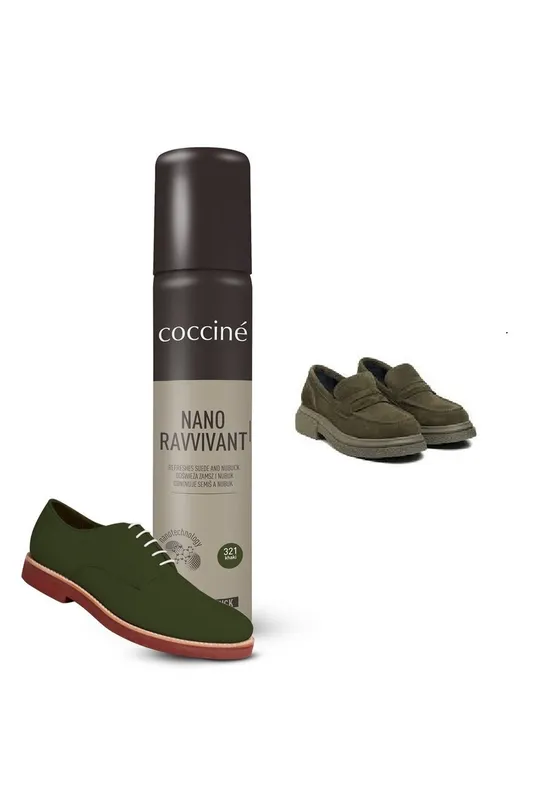 Краска спрей для обуви замша велюр нубук Coccine Хаки 321 75 мл.