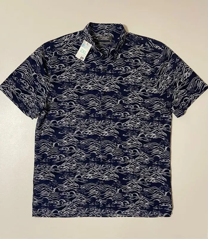 Primark мужская рубашка тенниска волны xl xxl 2xl большой размер