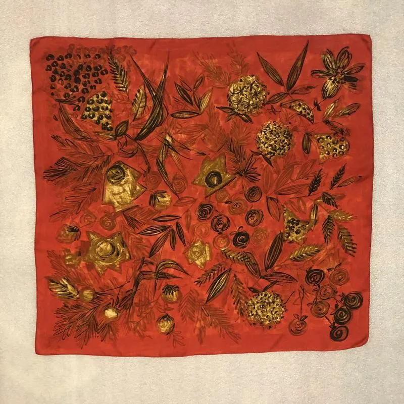 Винтажный шелковый платок, франция.