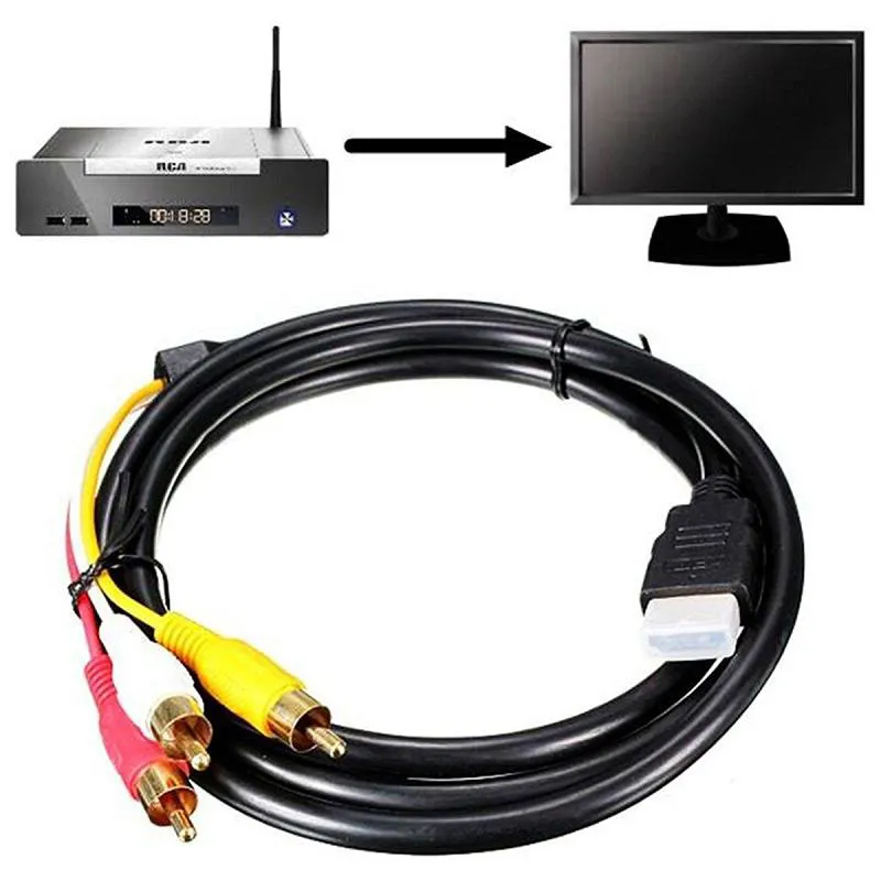 Компонентный Видео Кабель HDMI - 3RCA Тюльпан 1.5 метра