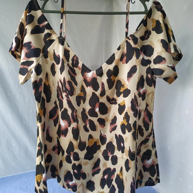 Жіноча блузка з принтом лео boohoo, размір uk12/eur40