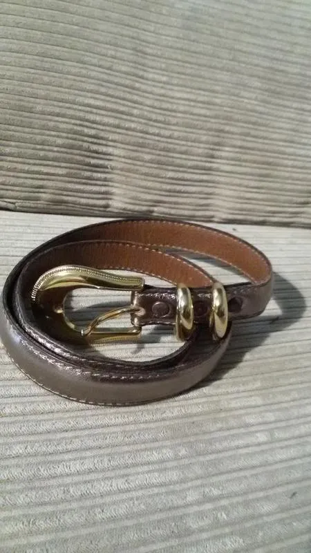 Новый кожаный тонкий ремень mod.depose belt, размер 65-70 см