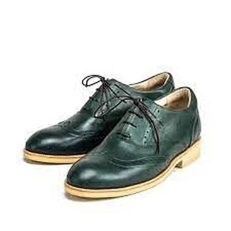 Невероятно классные удобные зеленые мужские трендовые туфли бр...