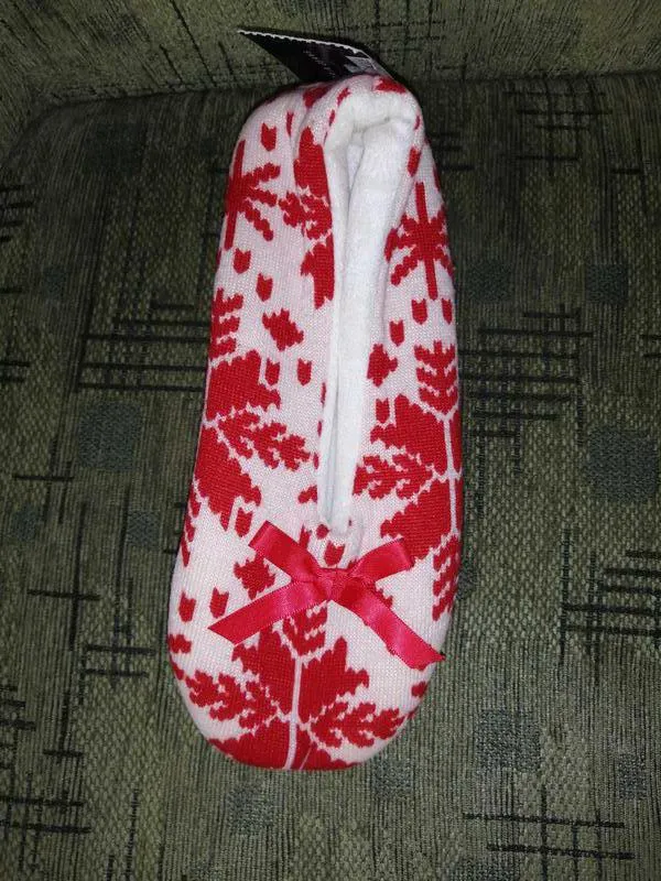 Носки тапочки новогодние