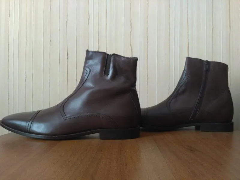 Мужские кожаные ботинки. сапоги мужское кожаное грязевый bradford