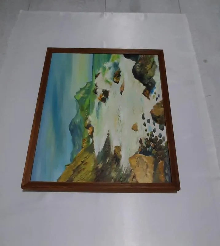 Картина нарисована масляными красками 