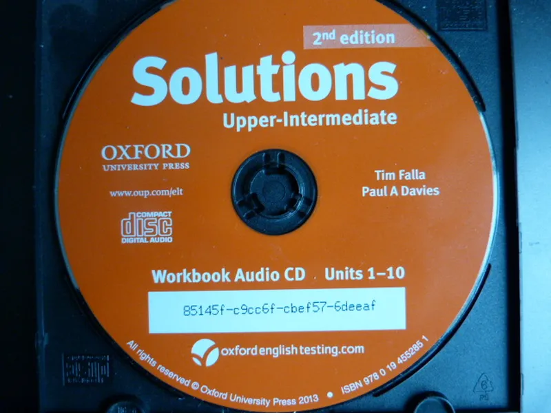 Английский Audio CD: Solutions 2nd Edition Upper-Intermediate.