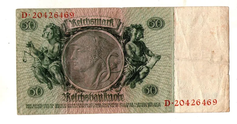Німеччина - Германия 50 марок 1933 рік №244