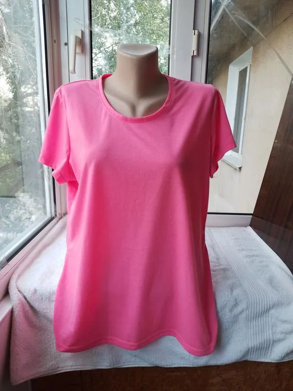 Трикотажная блуза блузка футболка большого размера батал