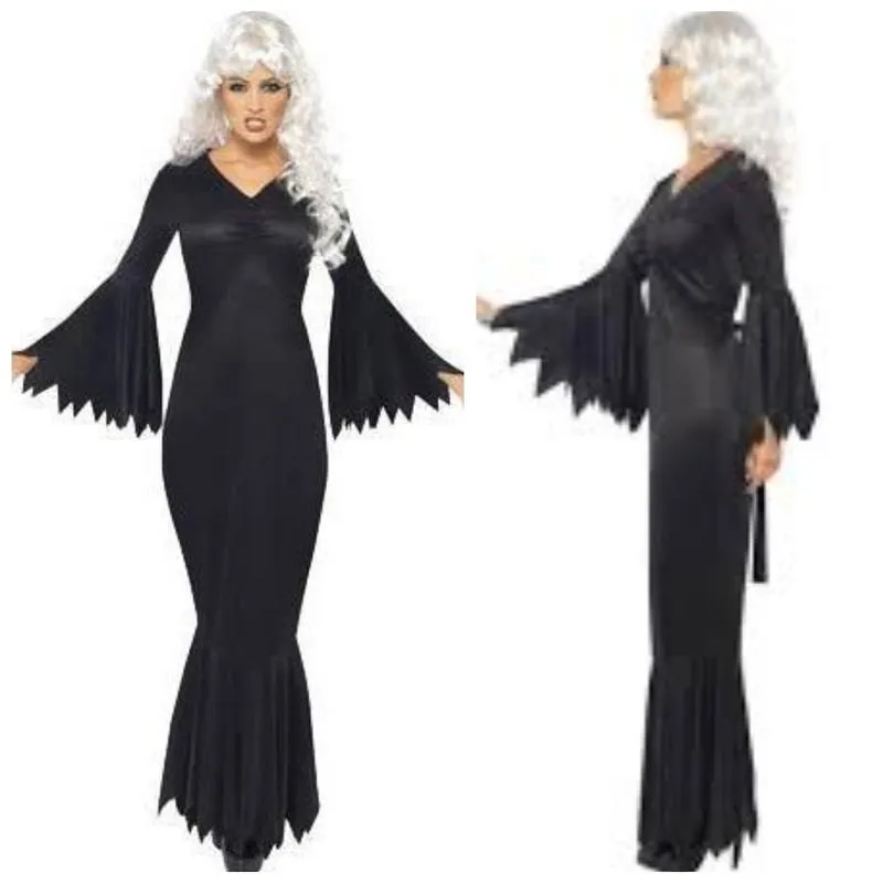 Платье ведьмы мортиша аддамс карнавальное платье на хэллоуин