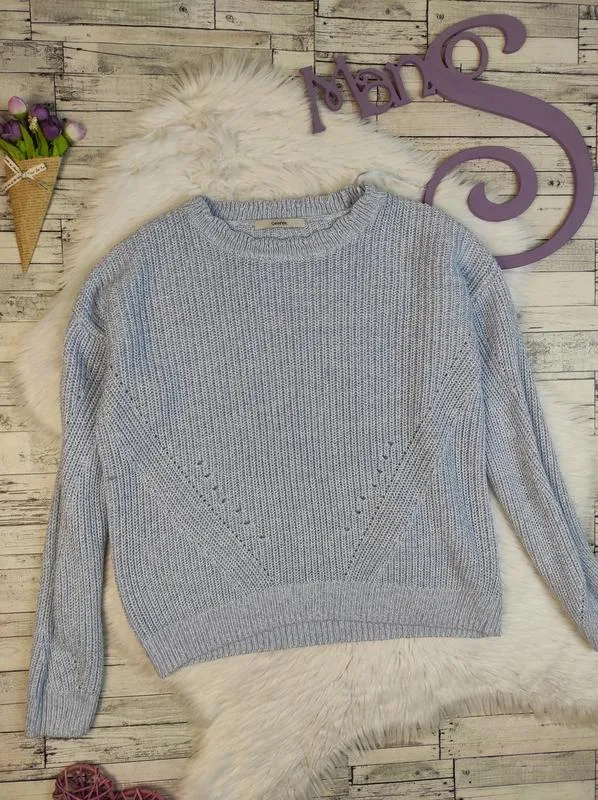 Женский свитер george вязаный голубой размер м 46