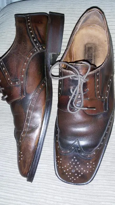 Кожаные туфли marko grifone, размер 44 (30см)