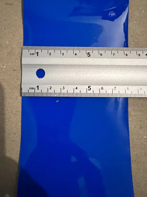 Термоусадочная пленка синяя шириной 85 мм для сборки аккумулят...