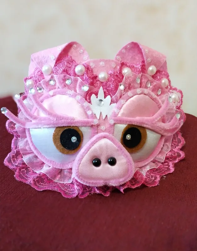 Свинка карнавальная маска поросенок ободок свинки обруч свиньи