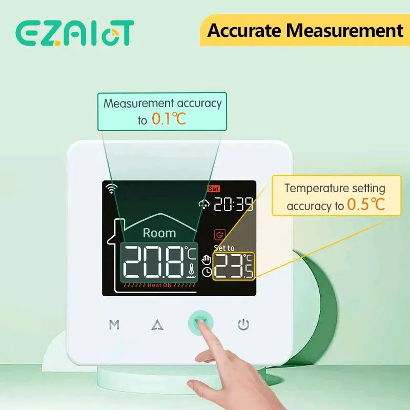 EZAIoT, кімнатний WiFi термостат-регулятор темпераиури для котла