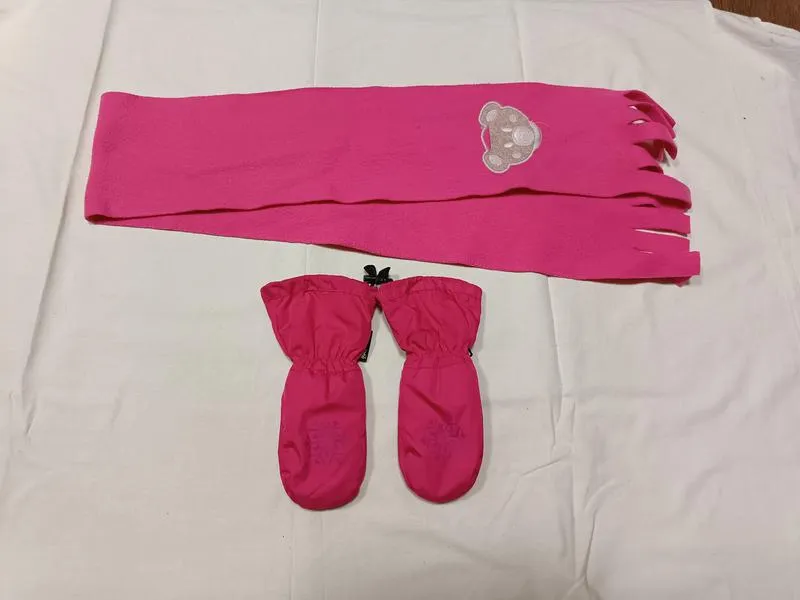 Краги варежки термо перчатки лыжные зимние+ шарф