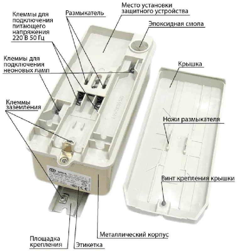 Трансформатор для неона Siet Metalbox 15000/45