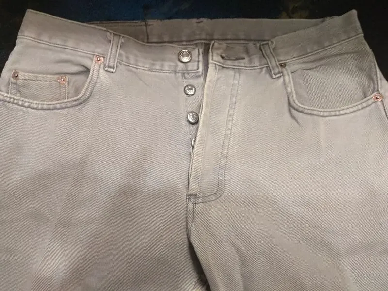 Levis 501  w32/l36 джинсы на пуговицах светло-серые, стандартн...