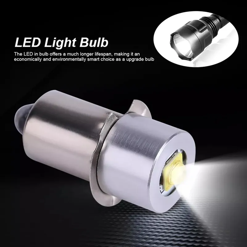 Потужна LED лампочка для ліхтариків MagLite P13.5S 3W 4V-24V 6...