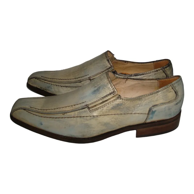 Туфли мужские кожаные серые Baerchi 41р.