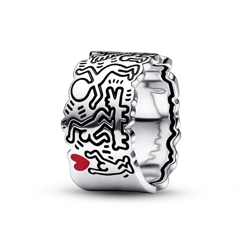 Серебряная кольца «любовь и люди»
