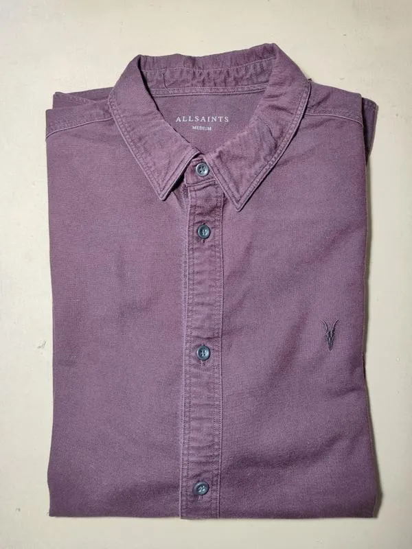 Рубашка allsaints бордовый размер м