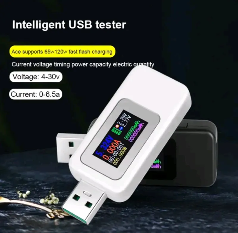 USB Tester/Doctor/ЮСБ Тестер Ёмкости/I(0-6,5А)/U. KWS-MX18L