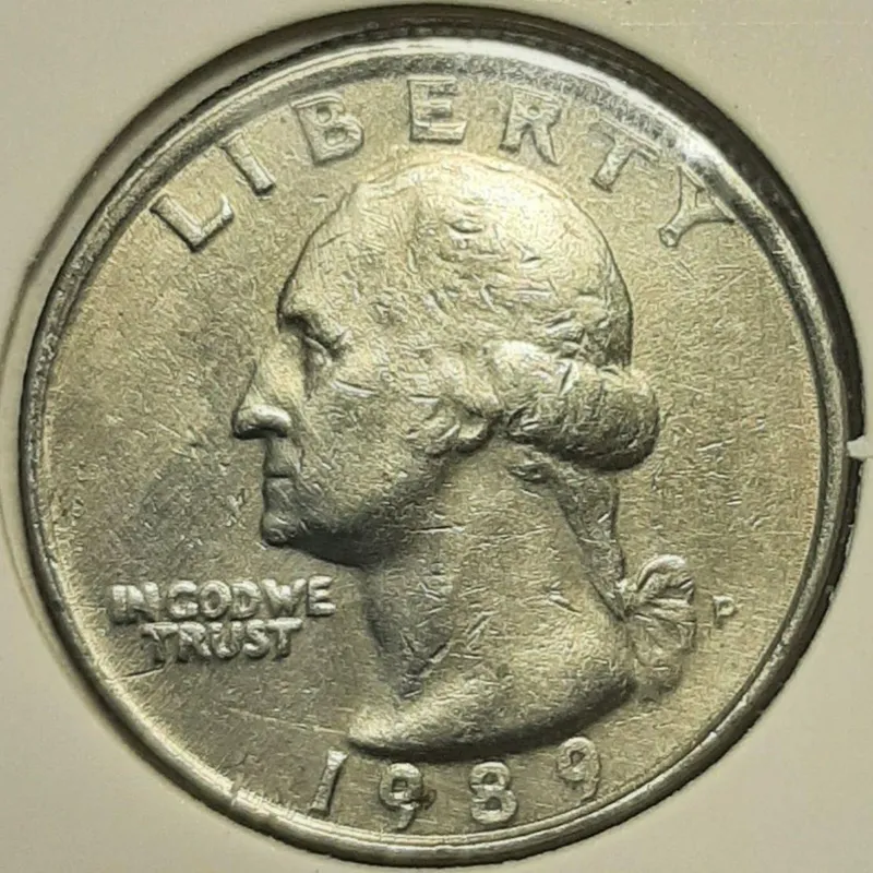 Монета США ¼ долара,1989 року, Чверть долара, Мітка монетного ...
