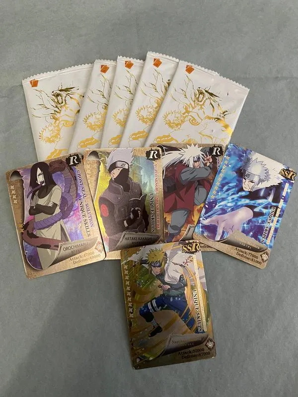 Карточки с персонажами аниме наруто