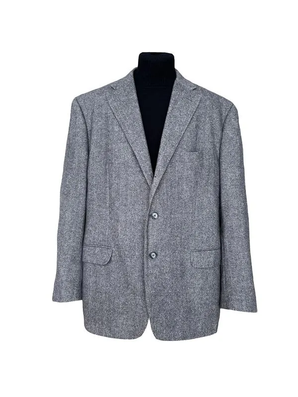 Corneliani мужской пиджак серый шерстяной оригинал xl-xxl 58 р...