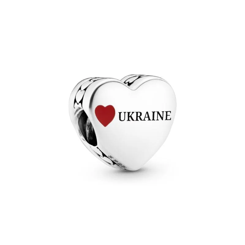 Серебряный шарм «любовь к украинке»