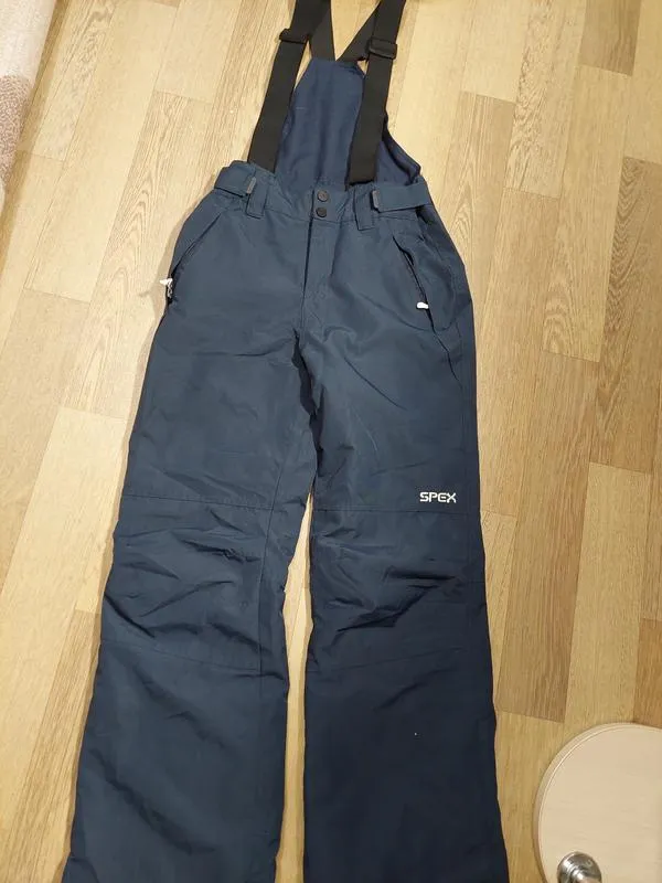 Полукомбинезон лыжный зимние теплые  штаны  на  р 146-152 spex