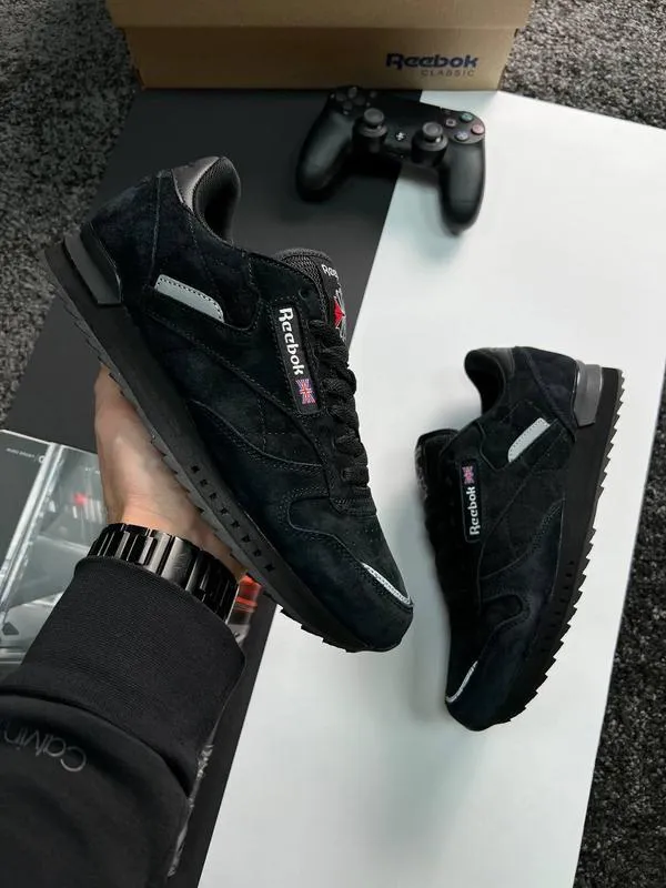 Мужские кроссовки reebok classic m all black