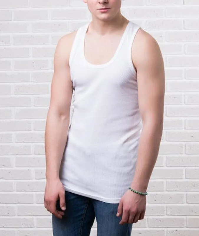 Майка мужская хлопок ezgi рубчик турция (размер xs) код 5032